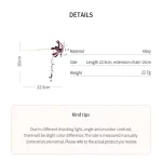 중국 스타일 거미 백합 꽃 머리 스틱 슈퍼 요정 결혼식 떨어지는 기름 술 머리핀 빈티지 Hanfu 젓가락 - 이미지 6