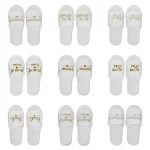 신부 샤워 신부 웨딩 장식 신부 들러리 암탉 파티 스파 부드러운 슬리퍼, 숙녀 독신 파티 용품 선물, 1 쌍