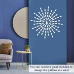 200pcs 골드 눈물 공예 거울 모자이크 타일 2.5x1.2cm 자체 접착 아크릴 모자이크 타일 눈물 방울 거울 타일 만들기 키트 - 이미지 3