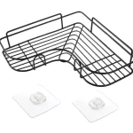 욕실 코너 보관 선반, 벽걸이 선반, 샴푸 보관 선반, 화장품 거치대, 무펀치 금속 선반 조미료 - 이미지 5