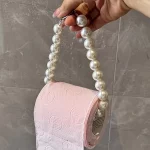 티슈 홀더 벽걸이형 화장지 홀더 - 못이 없는 설치, 내구성이 뛰어난 플라스틱 화장지 홀더 - 이미지 2