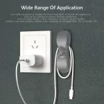 9-1pc 실리콘 코드 와인 더 홀더 전원 코드 주최자 클립 에어 프라이어 커피 기계에 대 한 자기 접착 케이블 와이어 해결사 - 이미지 5