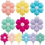12/18 인치 10/20pcs 꽃 풍선 마카롱 캔디 컬러 데이지 꽃 풍선 생일 파티 장식 웨딩 신년 풍선