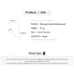 꽃 물방울 유리 구슬 여성을위한 헤어 스틱 모조 진주 술 머리핀 기질 Hanfu Cheongsam Charm Chopstick - 이미지 6