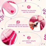 6/8pcs 핑크 활 풍선 미니 나비 넥타이 풍선 웨딩 Brthday 파티 장식 신부 샤워 선물 풍선 장식 용품 - 이미지 4