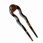 빈티지 U 자형 머리핀 아크릴 라운드 비즈 헤어 롤빵 여자 미니멀리스트 스타일 헤드 팬 헤어 스틱 Heawear 헤어 액세서리 - 이미지 6