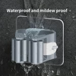 자체 접착 걸레 홀더 빗자루 스탠드 벽걸이 형 걸레 지원 청소 브러시 ​​후크 보관 주최자 욕실 주방 액세서리 - 이미지 2