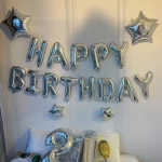 13pcs 생일 풍선 로즈 골드 컬러 호일 편지 풍선 세트 생일 축하 장식 글로브 키즈 파티 용품 - 이미지 6