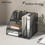 파일 홀더가 포함된 책상 정리함, 3단 편지 트레이와 2개의 펜 홀더가 포함된 책상 정리함, 메쉬 책상 액세서리 및 작업 공간