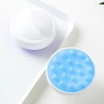 깨끗한 관리 모발 뿌리 가려움증 두피 마사지 빗 샤워 브러시 목욕 스파 비듬 방지 헤드 마사지를 세척하는 실리콘 헤드 바디 - 이미지 2