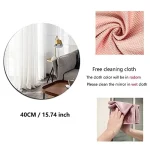 큰 대형 거울 10 15 20 30cm 벽용 둥근 타원형 아크릴 벽 거울 플렉시 유리 메이크업 용 욕실 벽걸이 형 거울 - 이미지 2