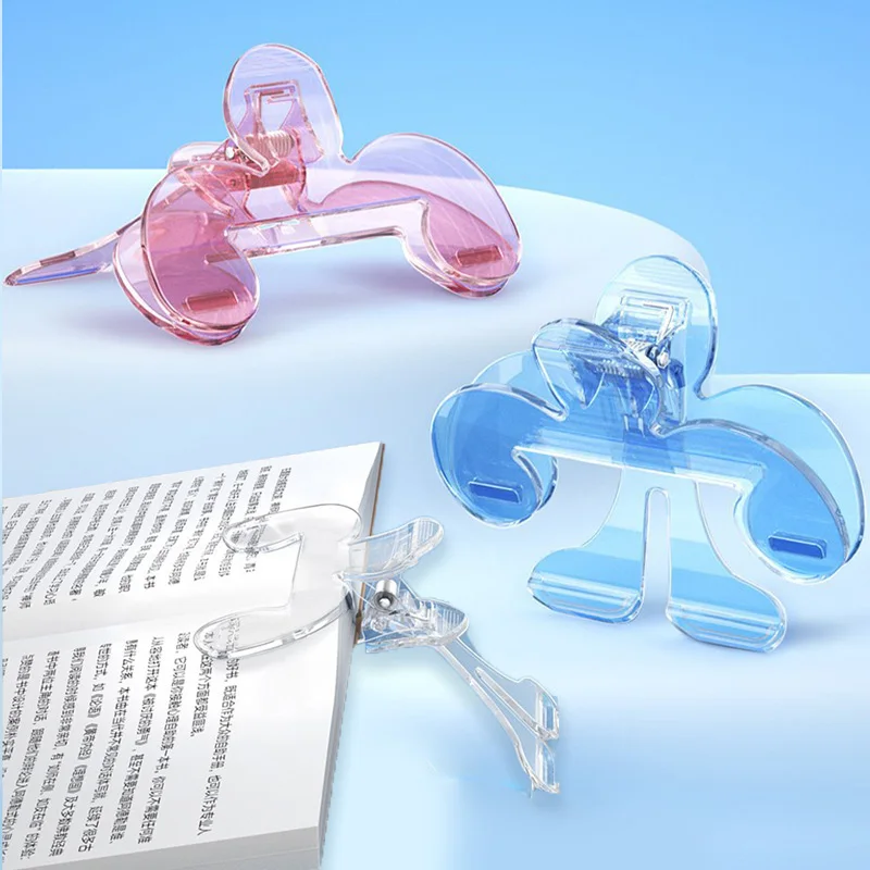 노트북 홀더 독서 책갈피 랙 읽기 쉬운 고정 클립 12 ° 고정 책꽂이