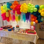 하와이 40pcs 핫 핑크 오렌지 레이크 블루 레인보우 라텍스 풍선 여름 열대 루아 비치 알로하 생일 웨딩 파티 Decorat - 이미지 2