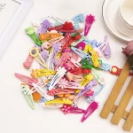 10/20 개/대 새 여자 귀여운 만화 헤어 클립 어린이 사랑스러운 스타 꽃 머리핀 머리띠 바레트 패션 헤어 액세서리 - 이미지 4