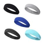 여름 러닝 스포츠 머리띠 땀 흡수 통기성 스웨트 밴드 야외 테니스 피트니스 헤어 밴드 요가 탄성 머리띠 - 이미지 6