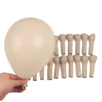 40Pcs 누드 크림 화이트 중립 풍선 Boho 생일 베이비 샤워 웨딩 파티 장식에 대 한 크롬 금속 라텍스 샴페인 풍선 - 이미지 3