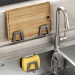 2pcs 주방 스폰지 홀더 싱크 스폰지 배수 건조 랙 냄비 커버 랙 자기 접착제 스토리지 홀더 주방 주최자 - 이미지 3