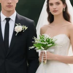 Uflower 은방울꽃 포켓 Boutonniere 신랑 Groomsmen 게스트 Boutonniere 결혼식, 동창회, 기념일, 졸업식 - 이미지 3