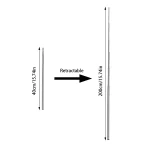 1/2set 조정 가능한 풍선 열 스탠드 웨딩 장식을위한 플라스틱베이스와 금속 풍선 스탠드 홀더 생일 베이비 샤워 파티 - 이미지 3