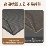 5단 책상 정리함 쌓을 수 있는 트레이 사무실 책상 정리함 파일 및 종이 편지 액세서리용 데스크탑 홀더 블랙 - 이미지 4