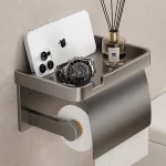 보관함, 전화 홀더, 알루미늄 욕실 종이 타월 홀더, 욕실 액세서리가 포함된 벽걸이형 화장지 홀더 - 이미지 3