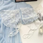 Retro Sweet Flower Lace Triangle Hair Scarf Women Girls Hair Scarf Headband Korean French Headdress Summer Headwear Accessories - 이미지 4